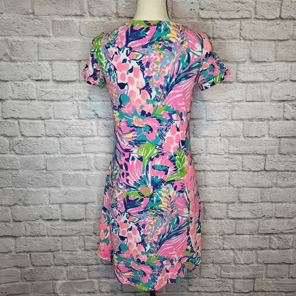Lilly Pulitzer Tammy dress Gumbo Limbo  short sleeve scoop neck tshirt size XS - Picture 9 of 11